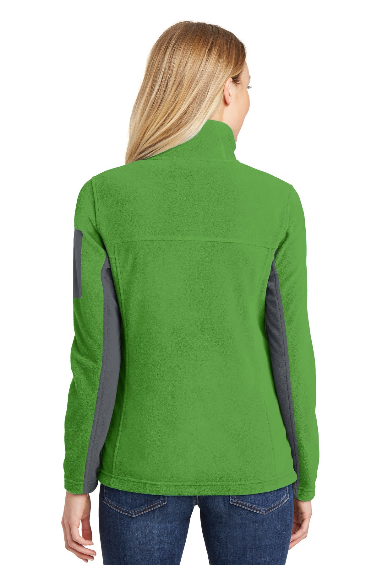Port Authority Women's Summit Fleece Full-Zip Jacket. L233 - Vine Green/ Magnet - back