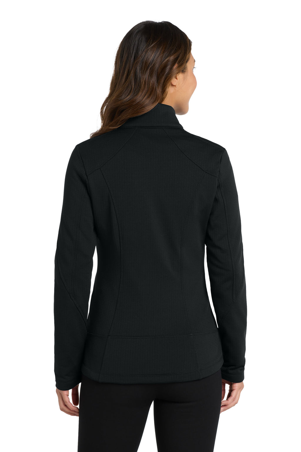 Port Authority Women's Grid Fleece Jacket. L239 - Deep Black - back