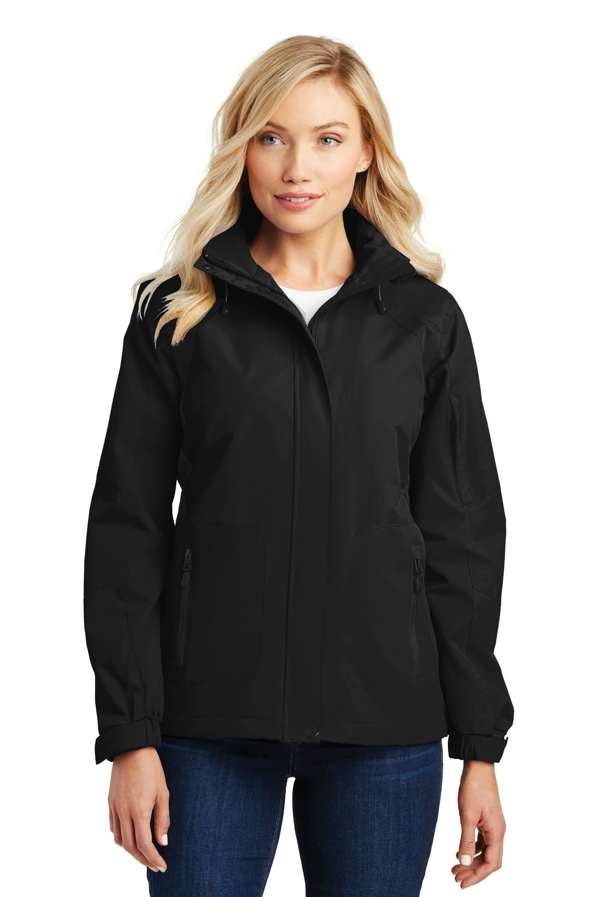 Port Authority Women's All-Season II Jacket. L304 - Black/ Black - front