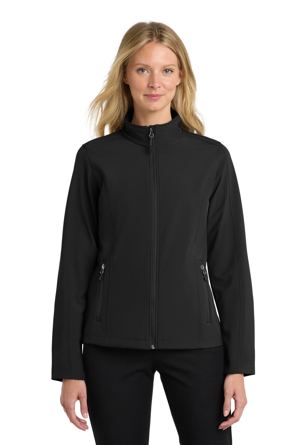 Port Authority Women's Core Soft Shell Jacket. L317 - Black - front