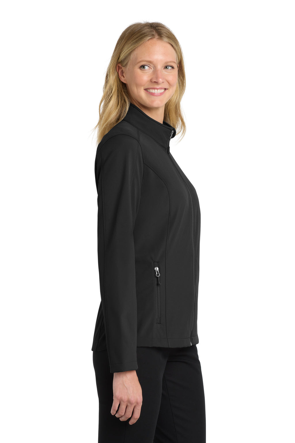 Port Authority Women's Core Soft Shell Jacket. L317 - Black - side