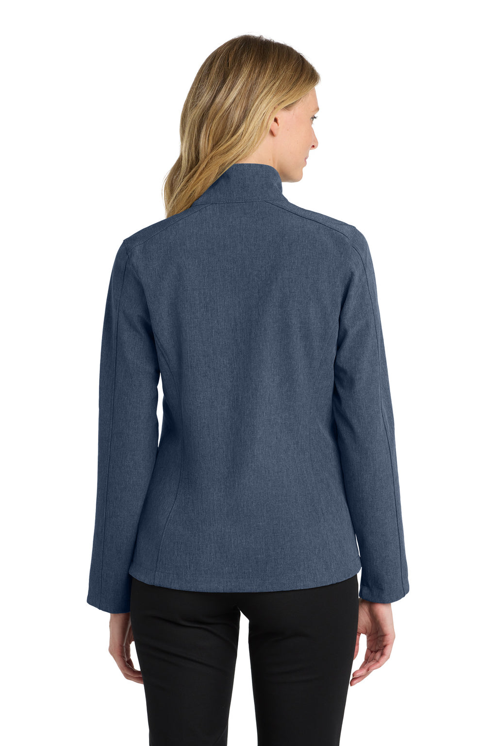 Port Authority Women's Core Soft Shell Jacket. L317 - Navy Heather - back