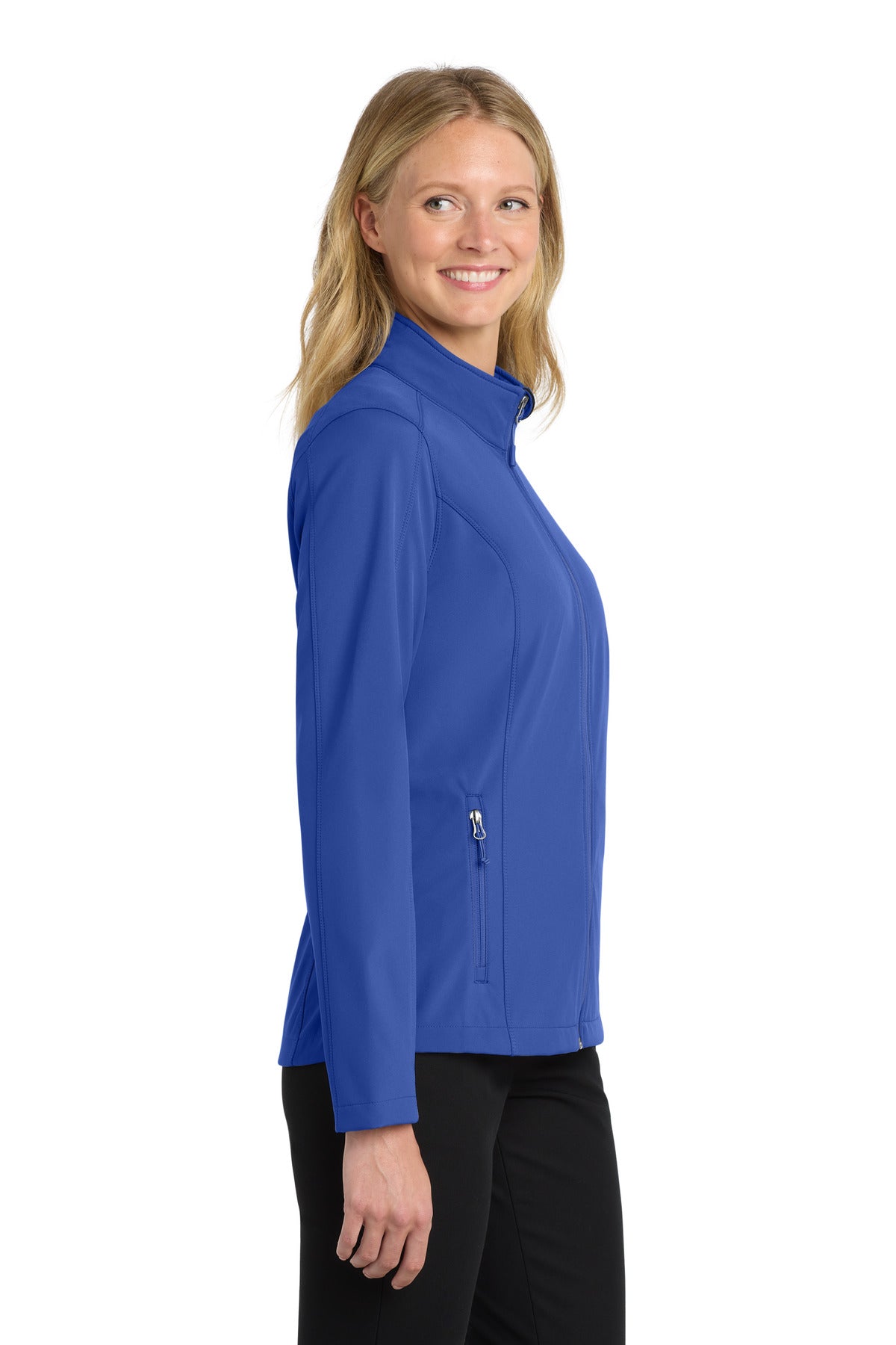 Port Authority Women's Core Soft Shell Jacket. L317 - True Royal - side