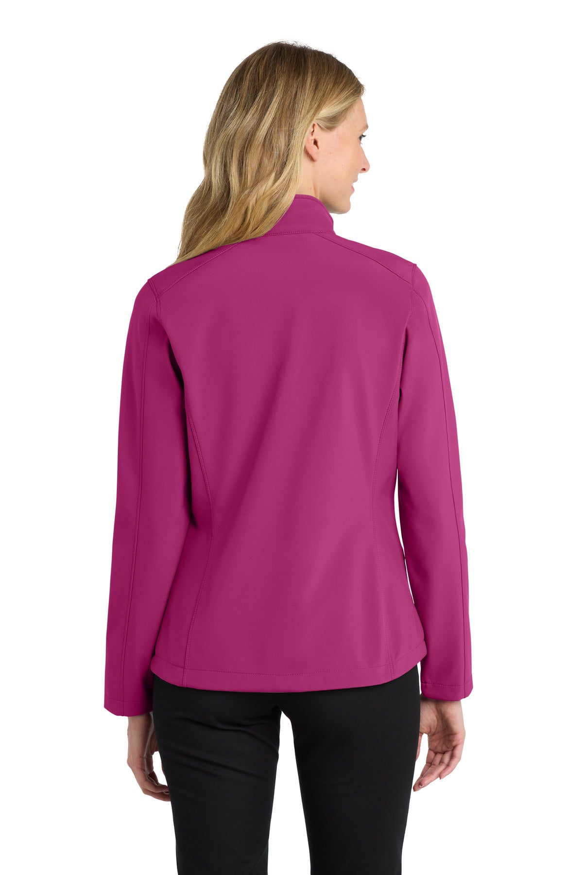 Port Authority Women's Core Soft Shell Jacket. L317 - Very Berry - back