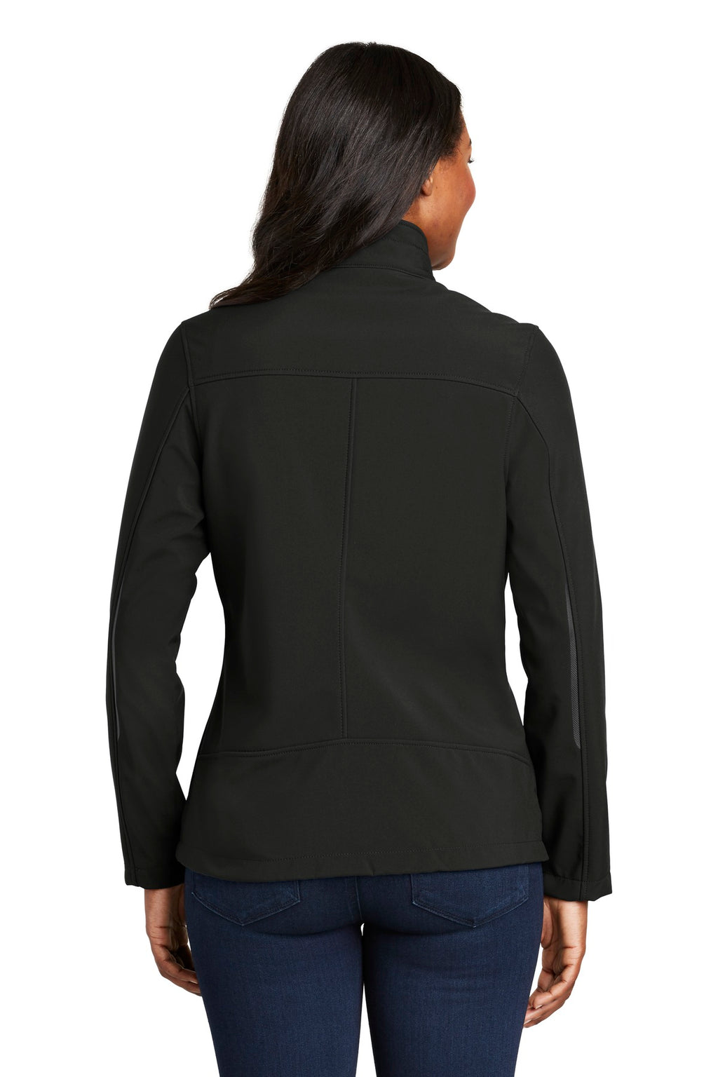 Port Authority Women's Welded Soft Shell Jacket. L324 - Black - back