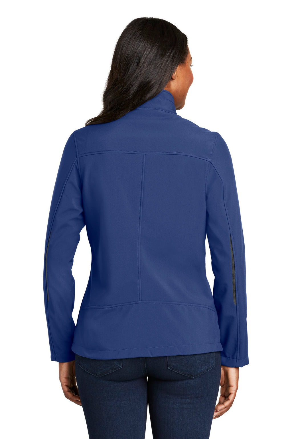 Port Authority Women's Welded Soft Shell Jacket. L324 - Estate Blue - back