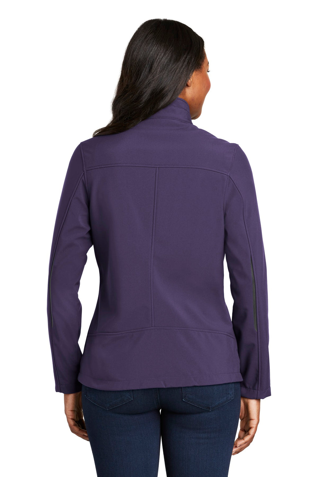 Port Authority Women's Welded Soft Shell Jacket. L324 - Posh Purple - back