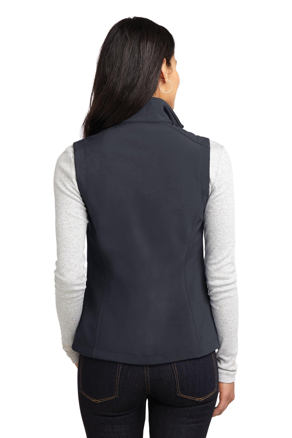 Port Authority Women's Core Soft Shell Vest. L325 - Battleship Grey - back