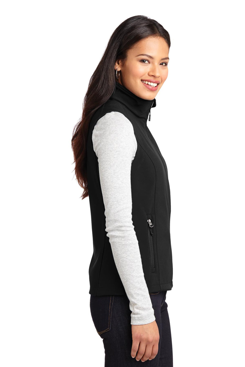 Port Authority Women's Core Soft Shell Vest. L325 - Black - side