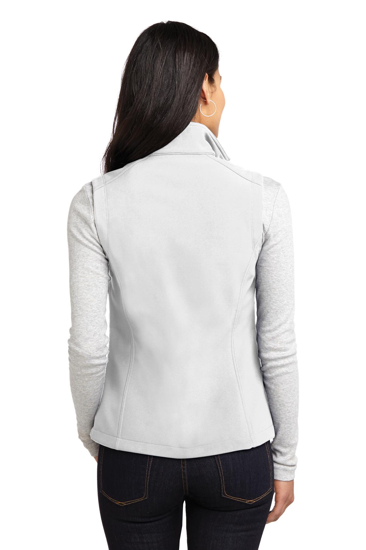Port Authority Women's Core Soft Shell Vest. L325 - Marshmallow - back