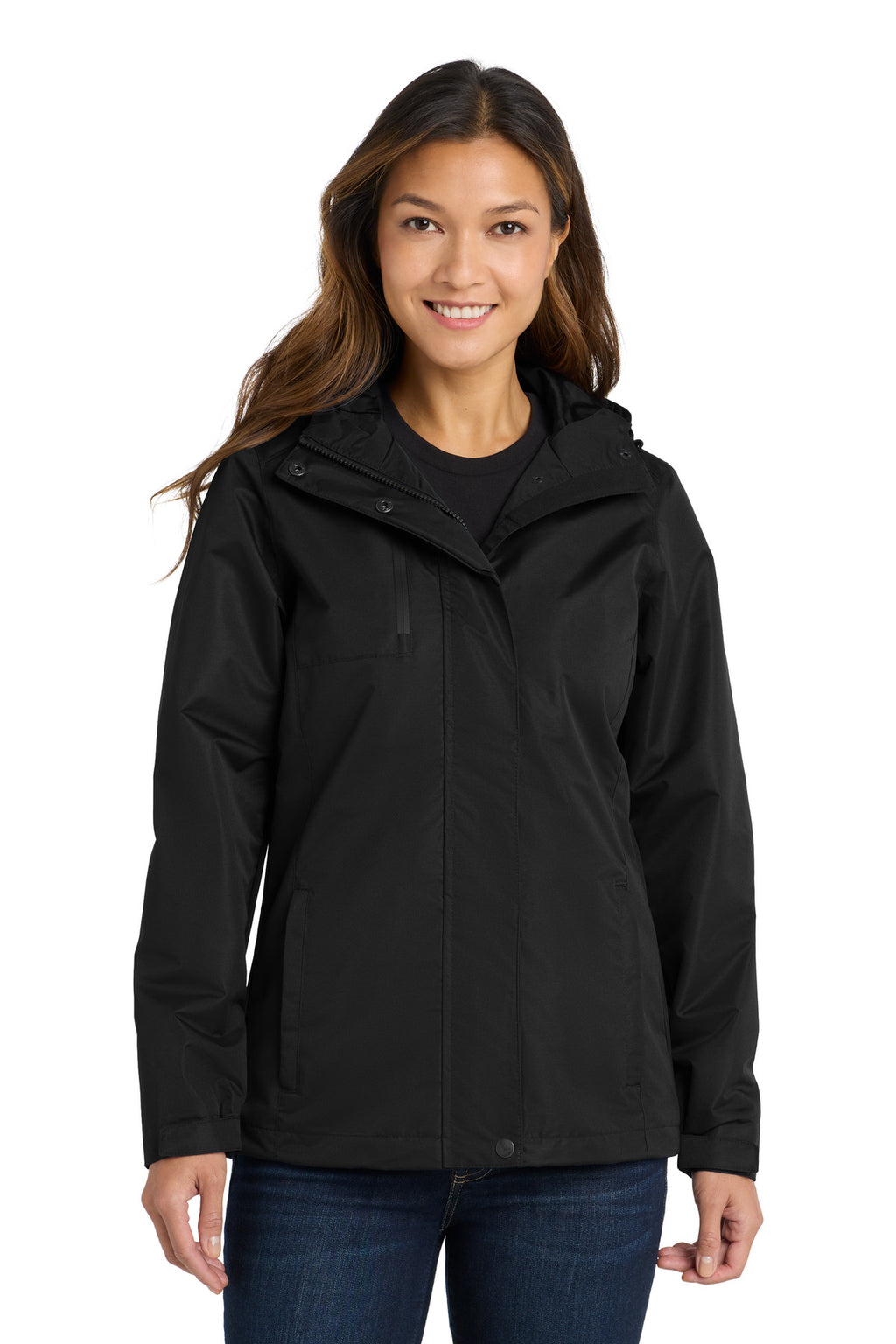Port Authority Women's All-Conditions Jacket. L331 - Black - front