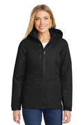 Port Authority Women's Vortex Waterproof 3-in-1 Jacket. L332 - Black/ Black - front