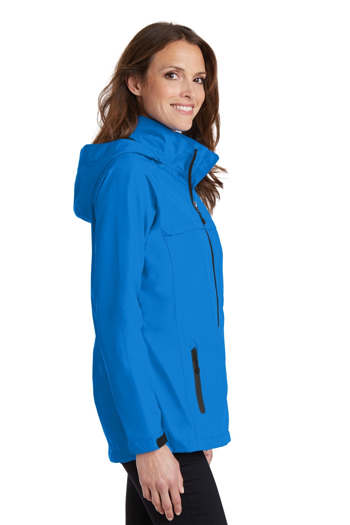 Port Authority Women's Torrent Waterproof Jacket. L333 - Direct Blue - side