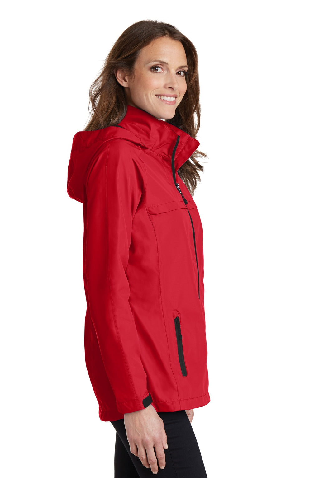 Port Authority Women's Torrent Waterproof Jacket. L333 - Engine Red - side