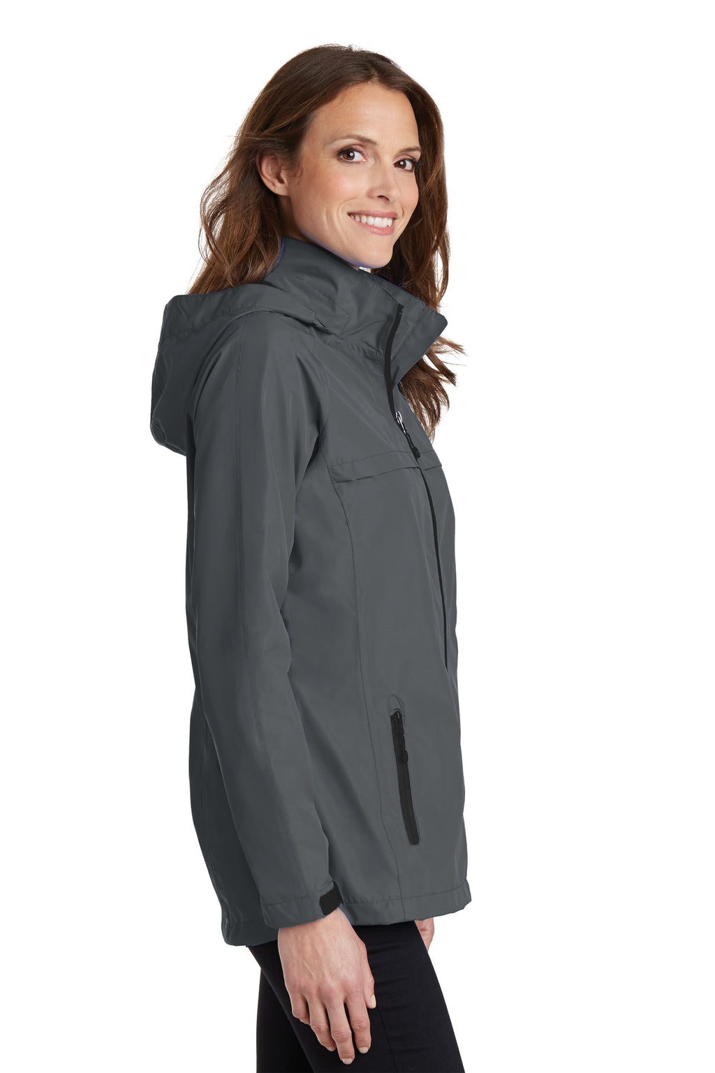 Port Authority Women's Torrent Waterproof Jacket. L333 - Magnet - side