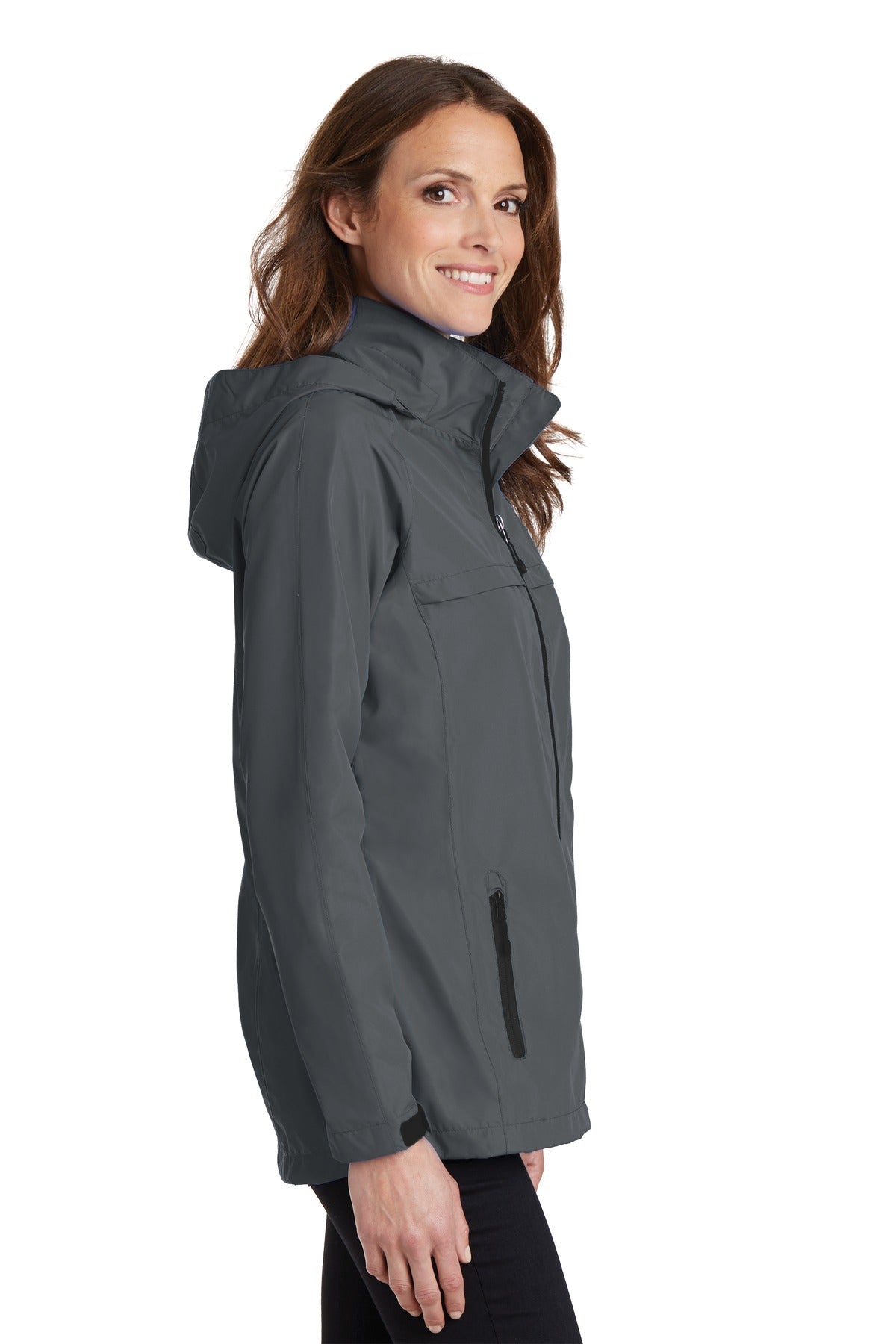 Port Authority Women's Torrent Waterproof Jacket. L333 - Magnet - side