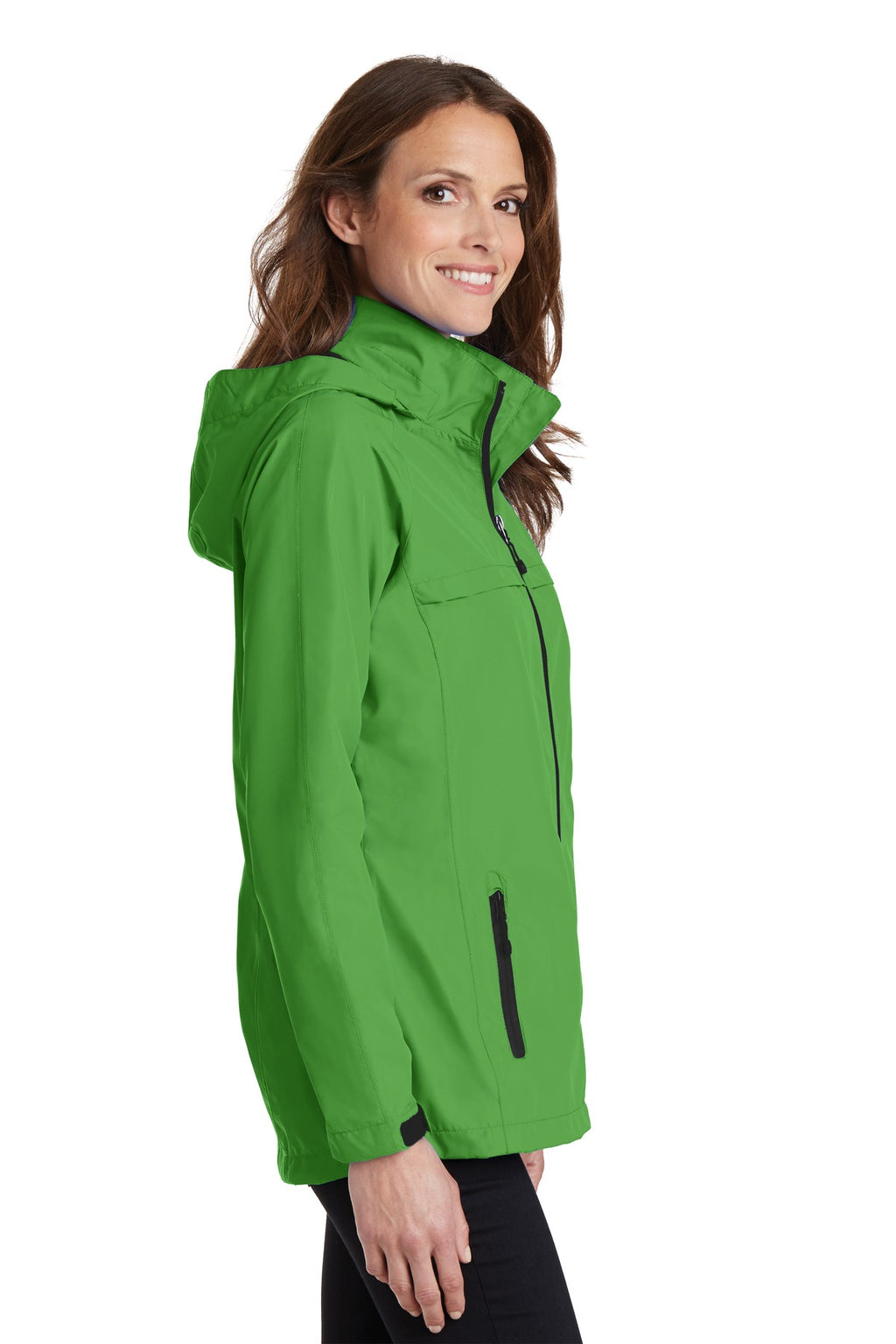 Port Authority Women's Torrent Waterproof Jacket. L333 - Vine Green - side