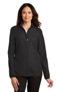 Port Authority Women's Zephyr Full-Zip Jacket. L344 - Black - front