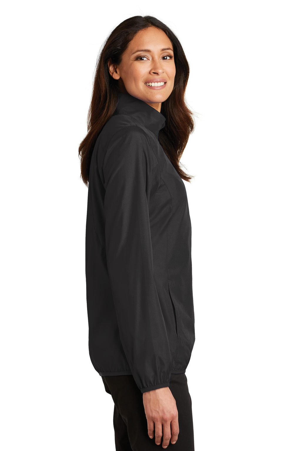 Port Authority Women's Zephyr Full-Zip Jacket. L344 - Black - side
