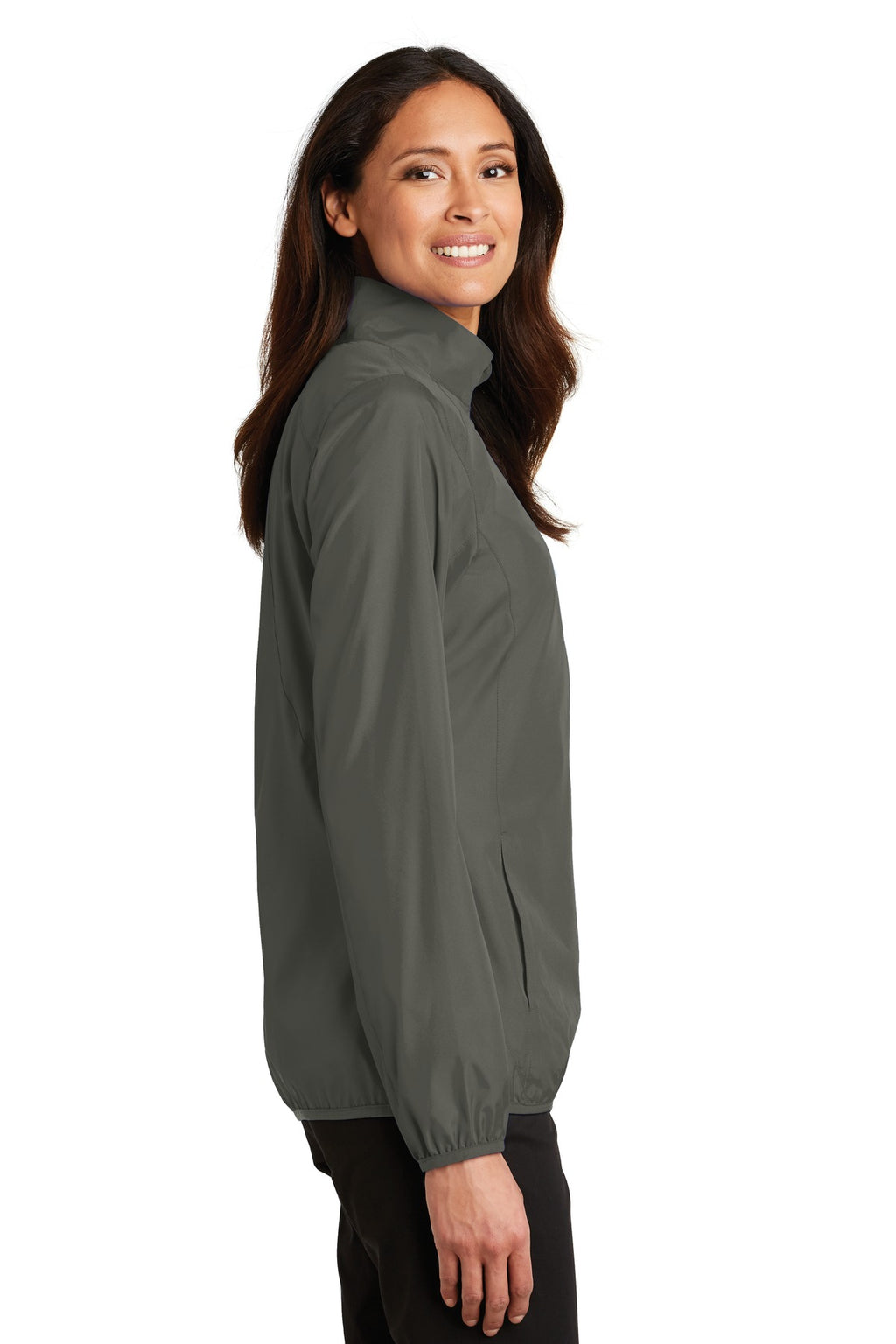 Port Authority Women's Zephyr Full-Zip Jacket. L344 - Grey Steel - side