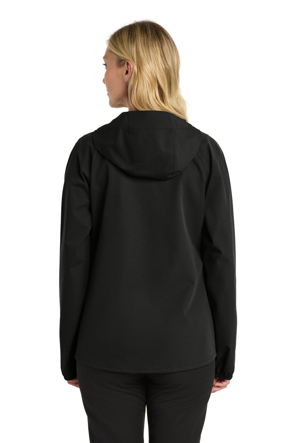 Port Authority Women's Essential Rain Jacket L407 - Deep Black - back