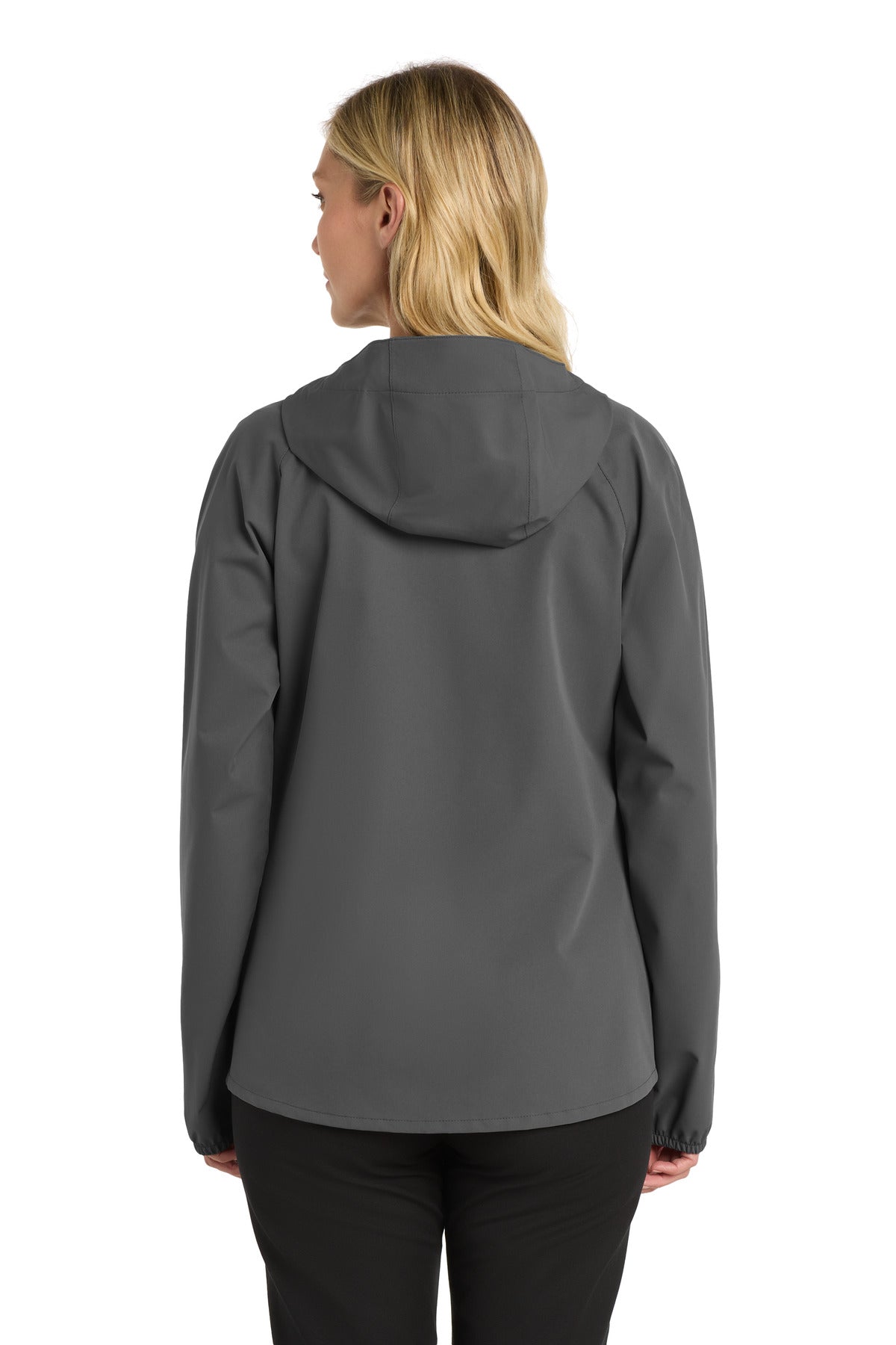 Port Authority Women's Essential Rain Jacket L407 - Graphite - back