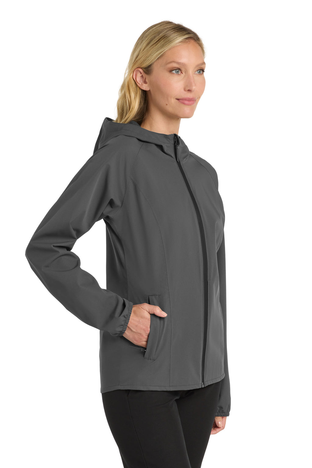 Port Authority Women's Essential Rain Jacket L407 - Graphite - side