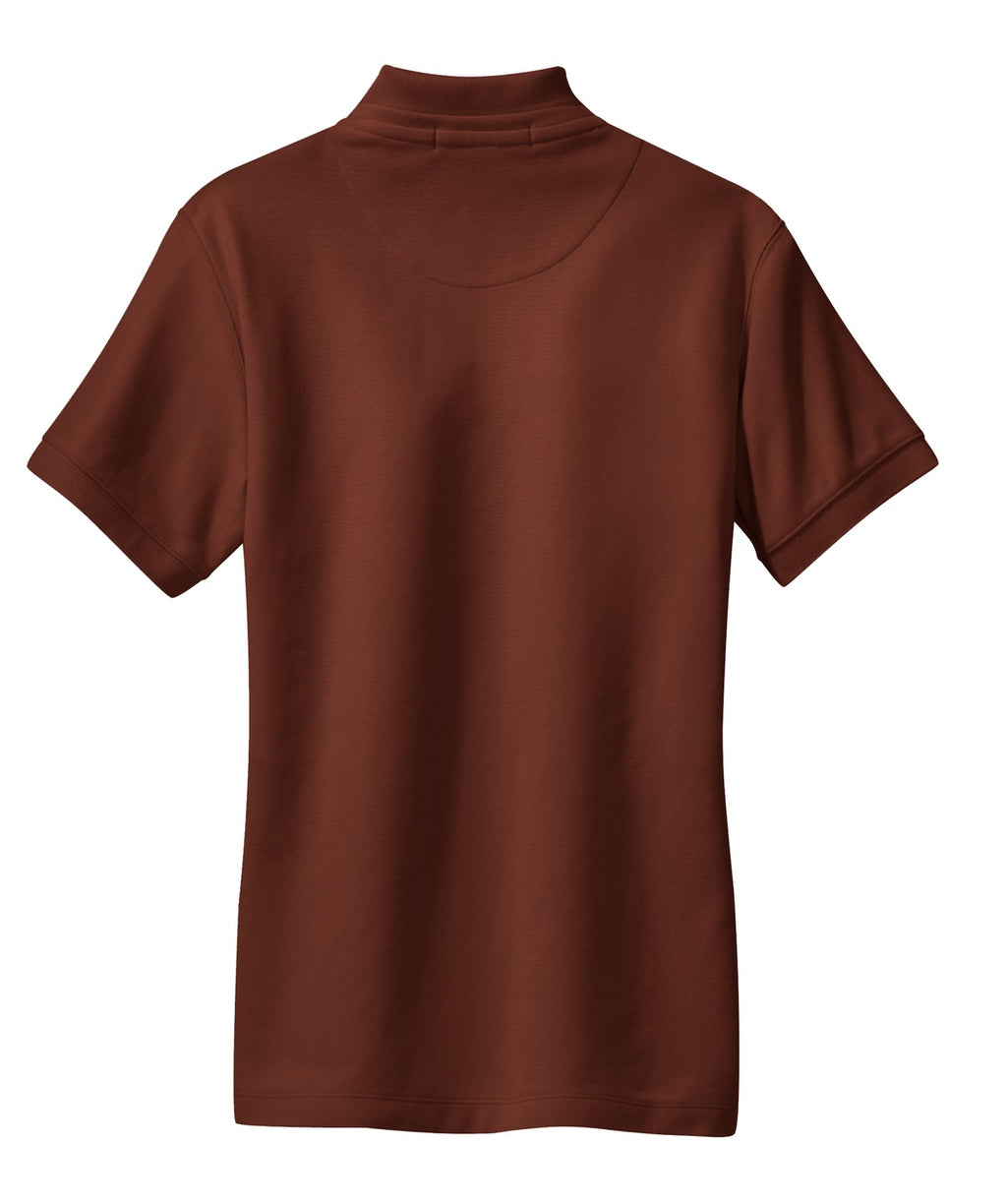 DISCONTINUED Port Authority Ladies 100% Pima Cotton Polo. L448 - Cinnamon - back