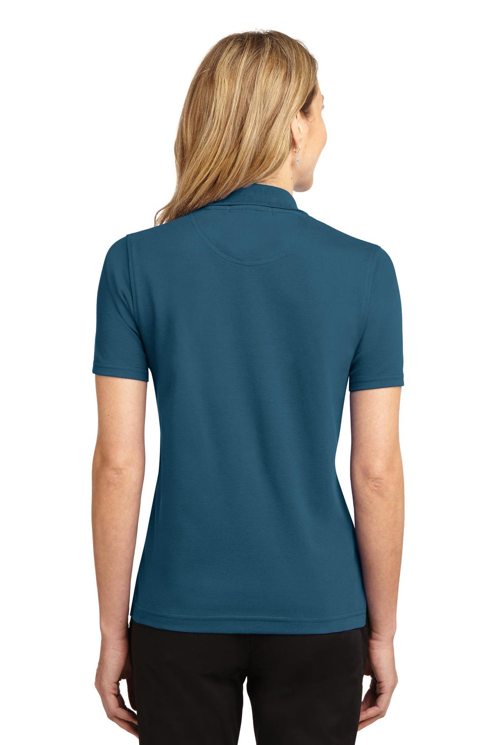 Port Authority Women's Rapid Dry Polo. L455 - Moroccan Blue - back