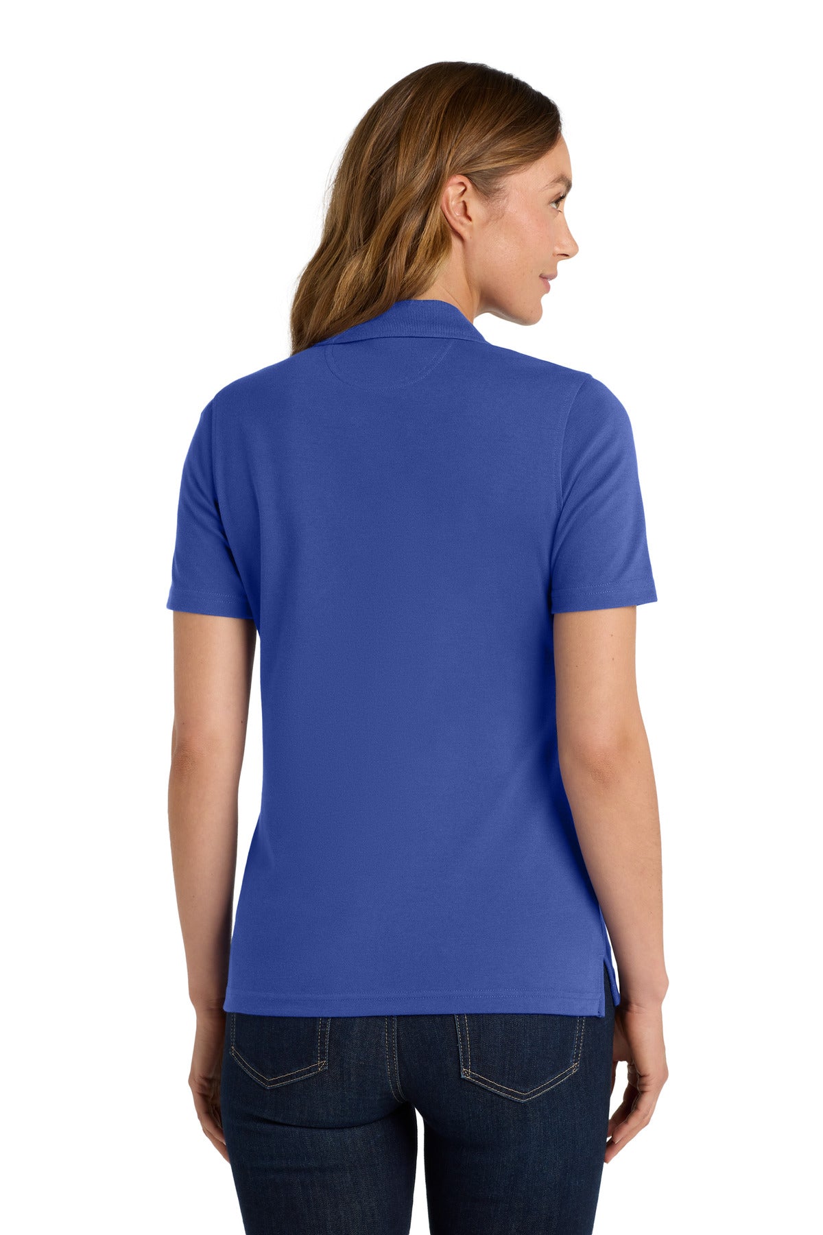 Port Authority Women's Rapid Dry Polo. L455 - Royal - back