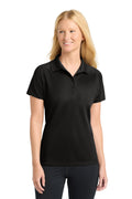 Sport-Tek Women's Dri-Mesh Pro Polo. L474 - Black - front