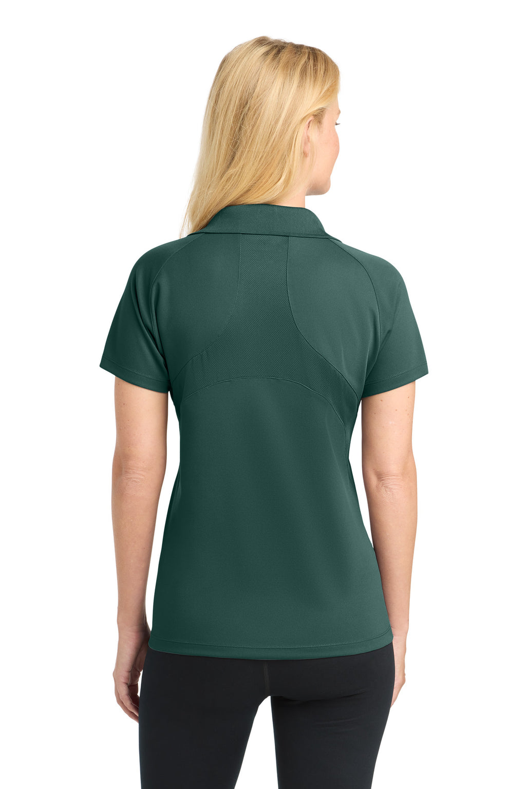 Sport-Tek Women's Dri-Mesh Pro Polo. L474 - Dark Green - back