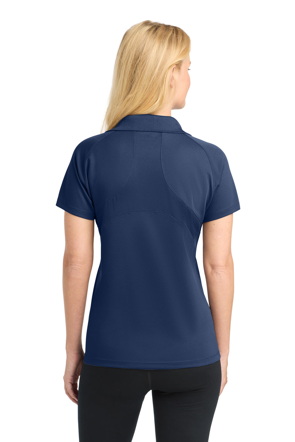 Sport-Tek Women's Dri-Mesh Pro Polo. L474 - Navy - back