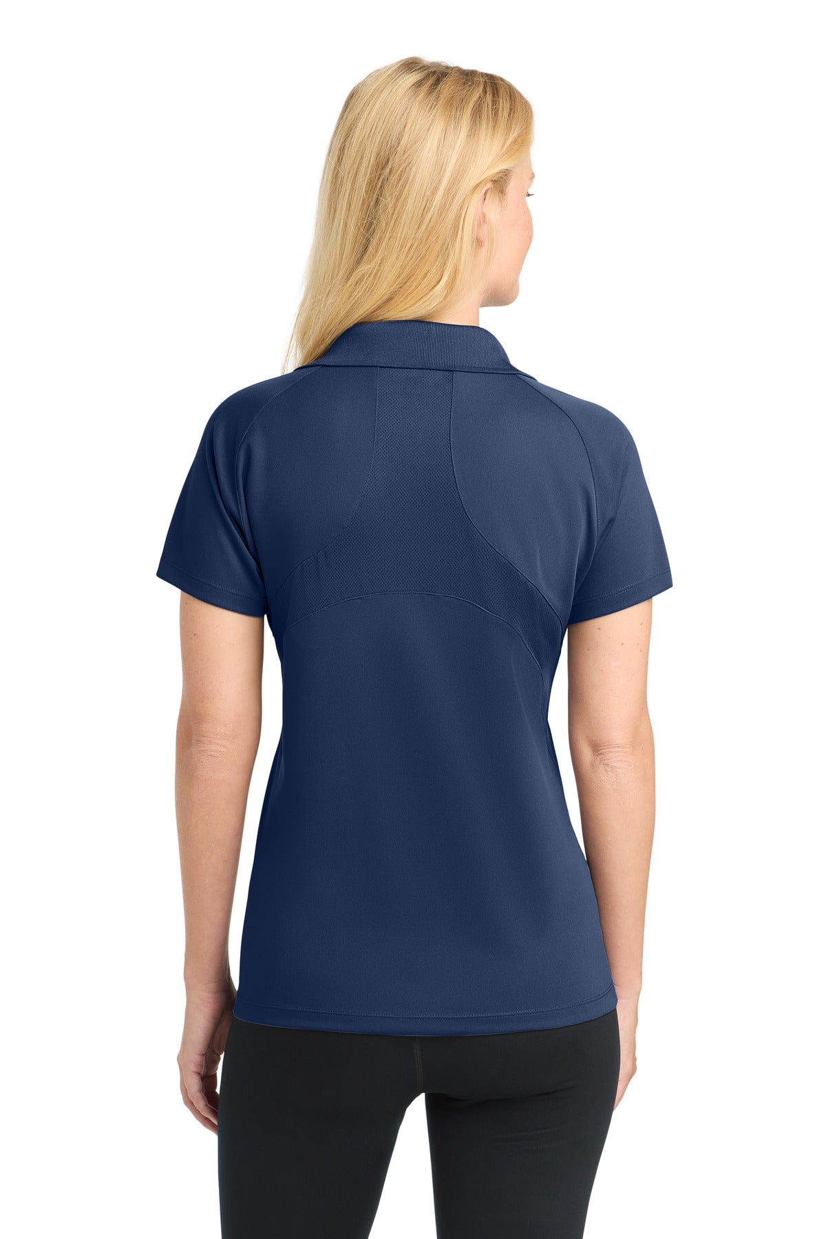 Sport-Tek Women's Dri-Mesh Pro Polo. L474 - Navy - back