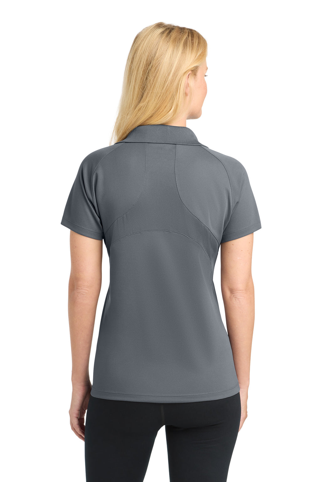 Sport-Tek Women's Dri-Mesh Pro Polo. L474 - Steel - back