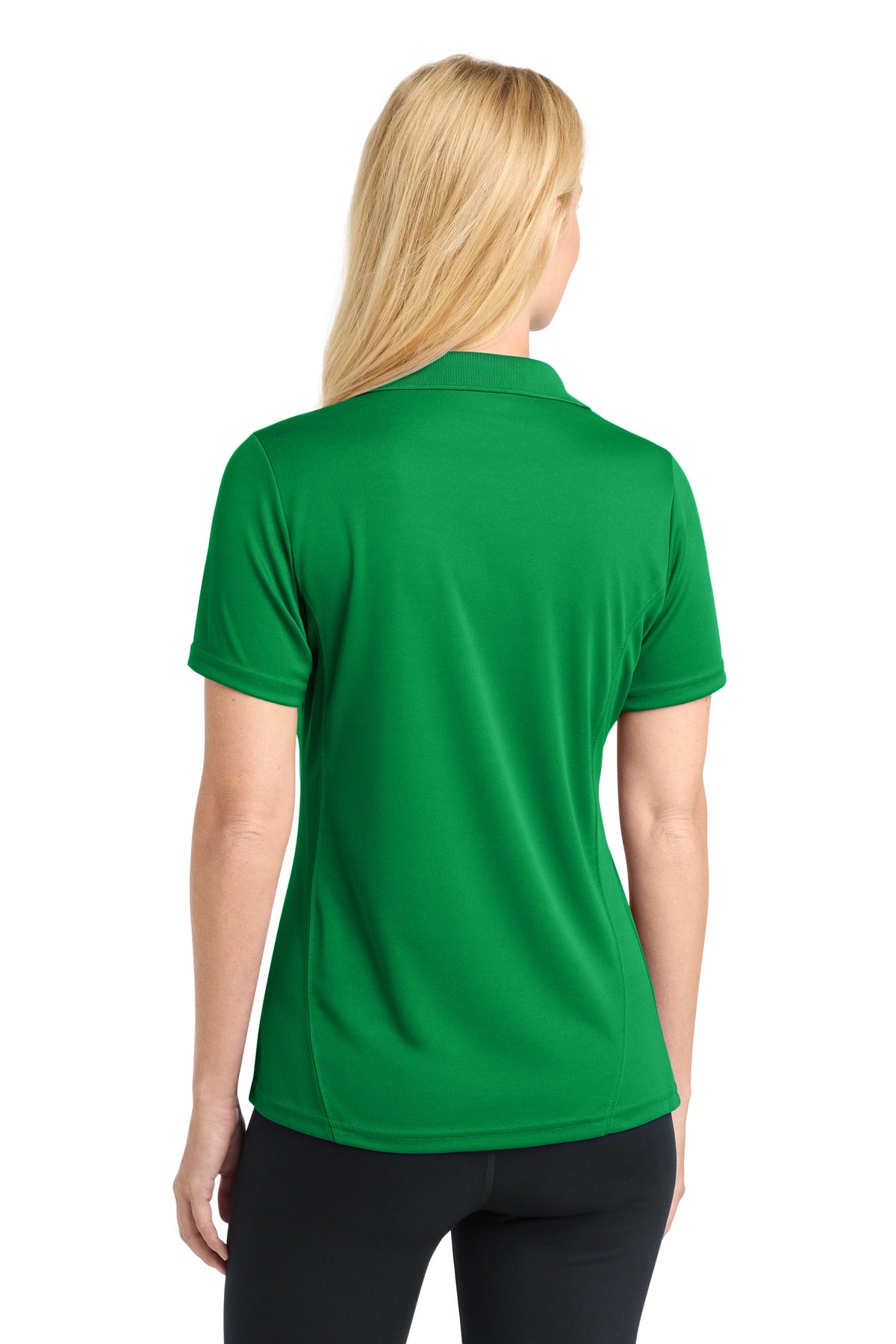 Sport-Tek Women's Dry Zone Raglan Accent Polo. L475 - Kelly Green - back