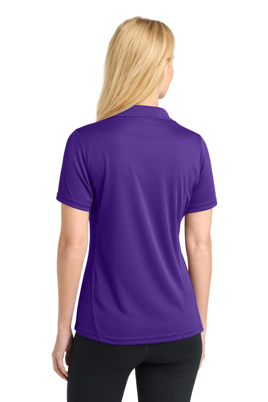 Sport-Tek Women's Dry Zone Raglan Accent Polo. L475 - Purple - back