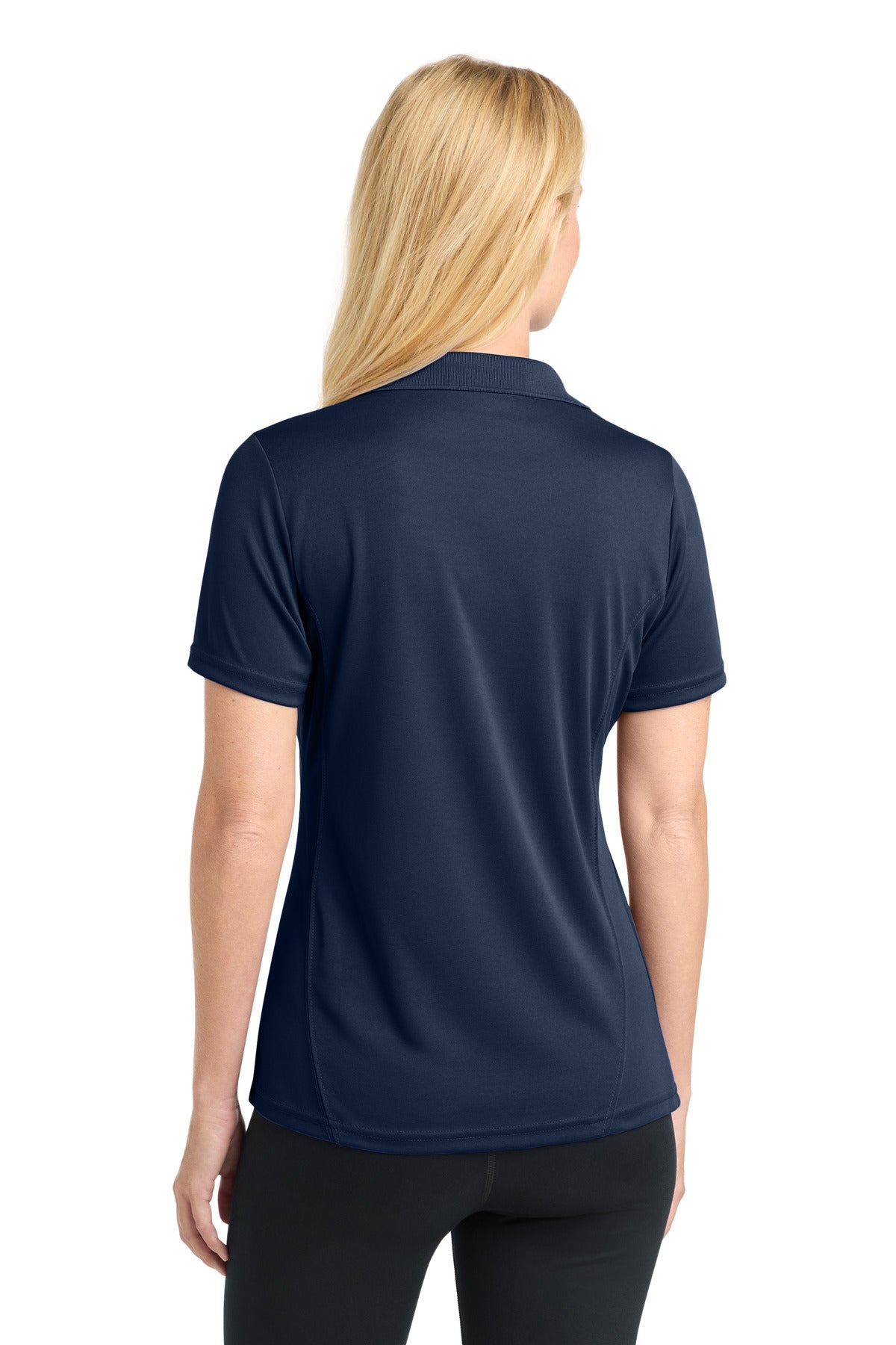 Sport-Tek Women's Dry Zone Raglan Accent Polo. L475 - True Navy - back
