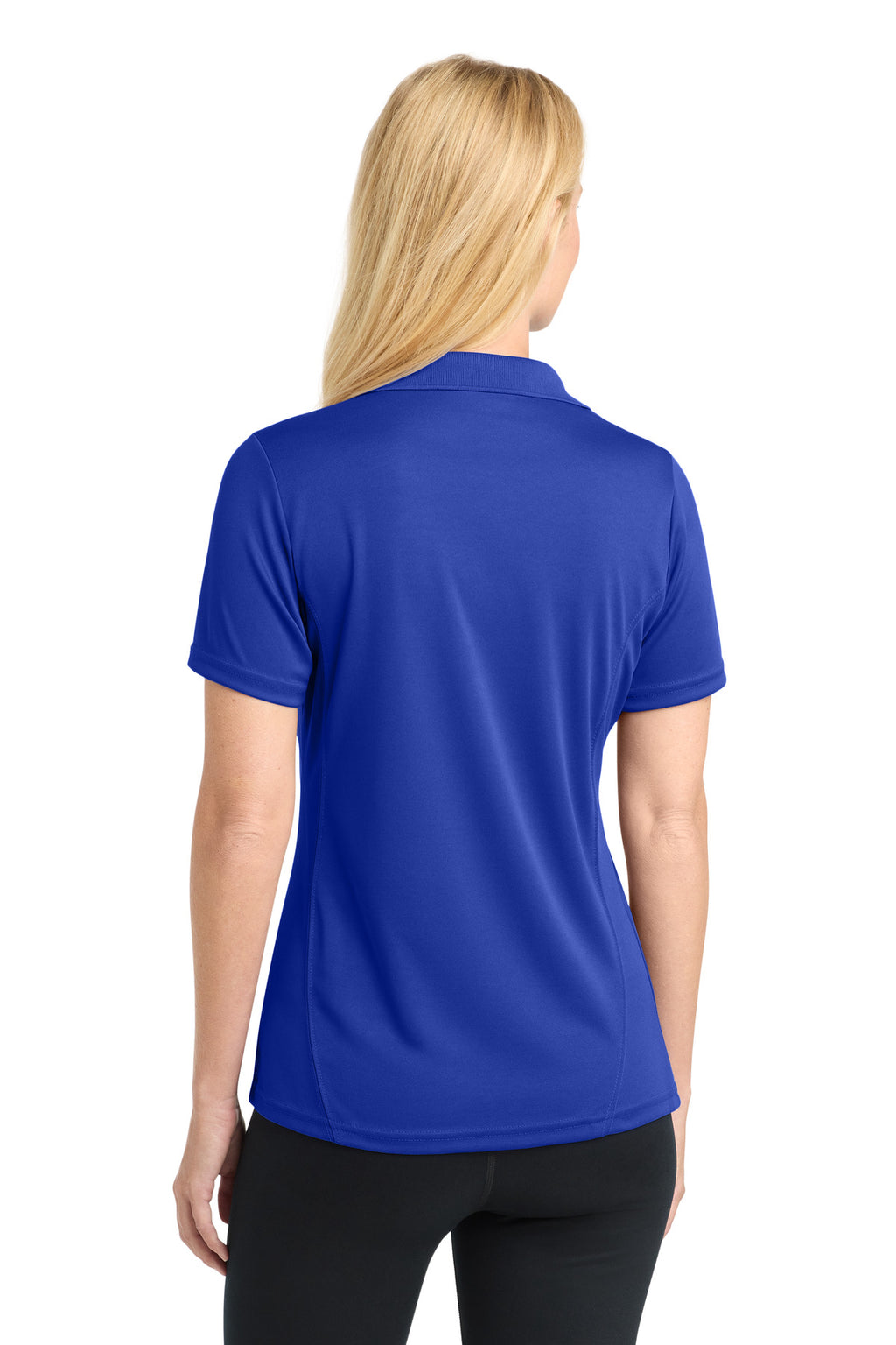 Sport-Tek Women's Dry Zone Raglan Accent Polo. L475 - True Royal - back
