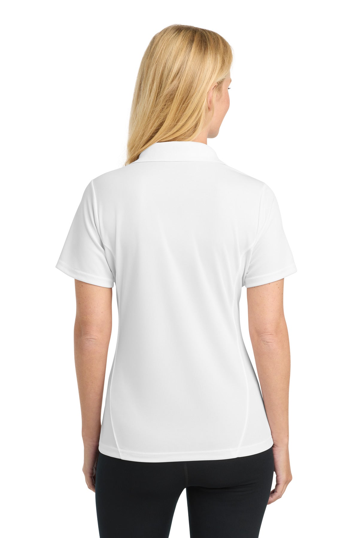 Sport-Tek Women's Dry Zone Raglan Accent Polo. L475 - White - back