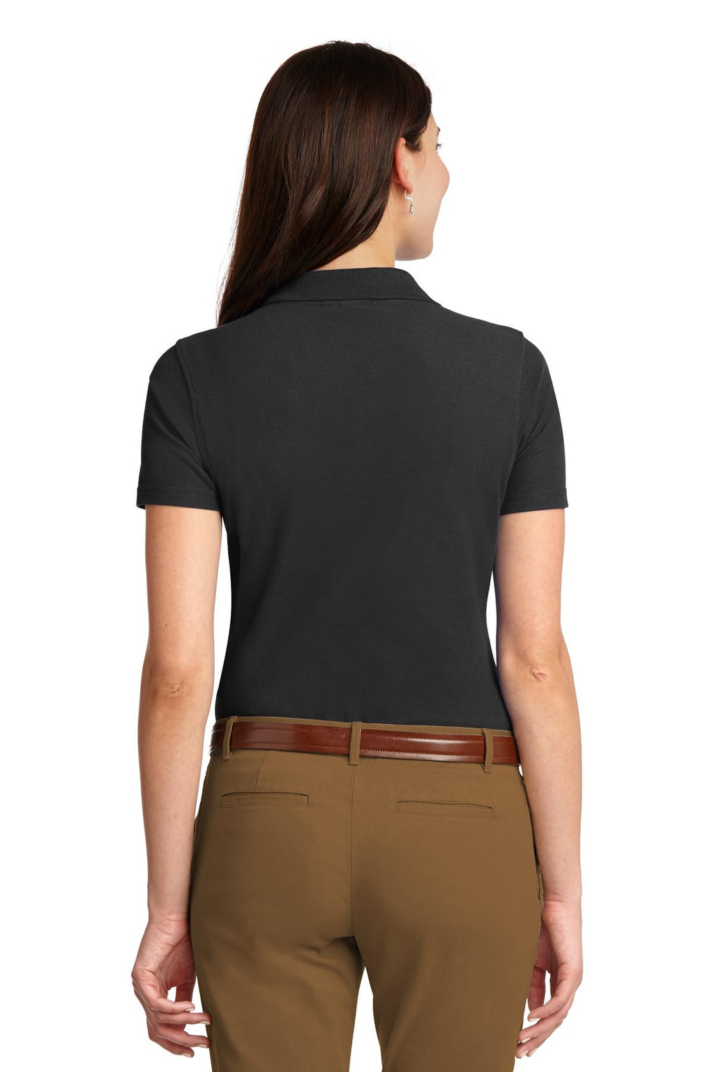Port Authority Women's Stain-Resistant Polo. L510 - Black - back