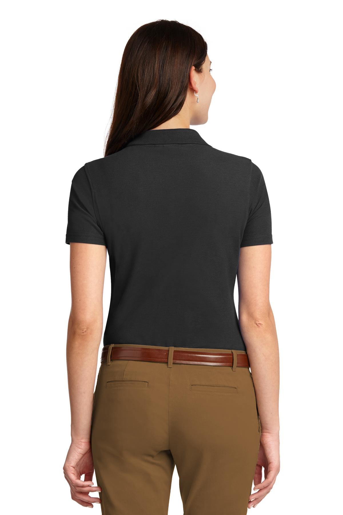 Port Authority Women's Stain-Resistant Polo. L510 - Black - back