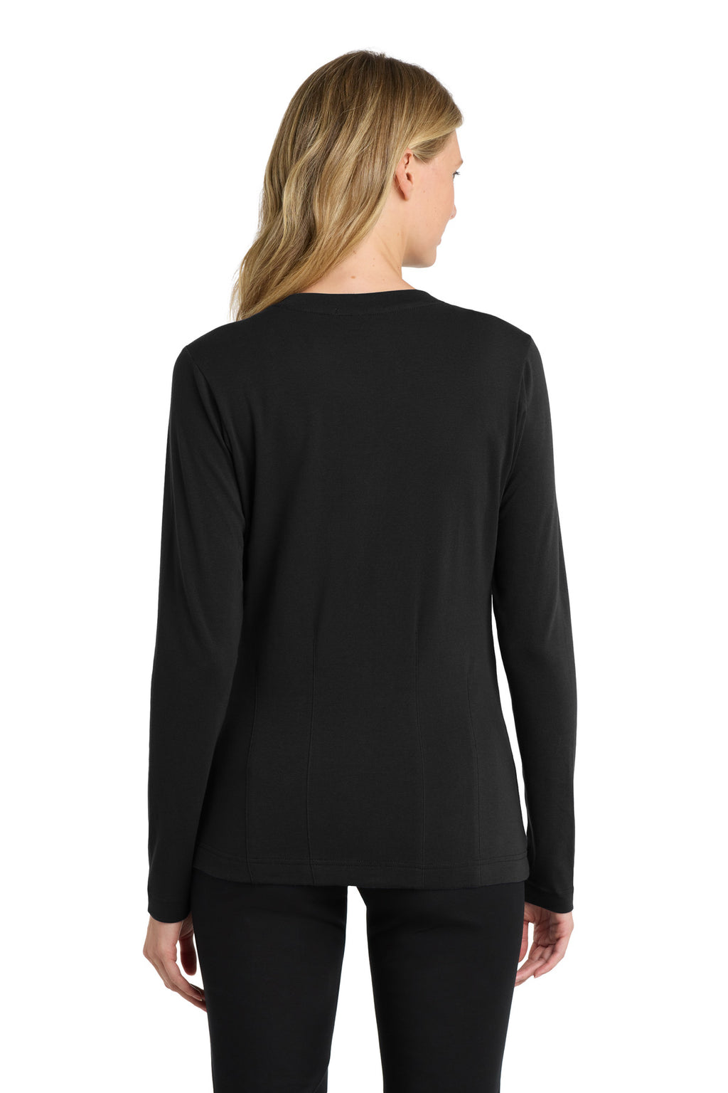 DISCONTINUED Port Authority Women's Modern Stretch Cotton Cardigan. L515 - Black - back