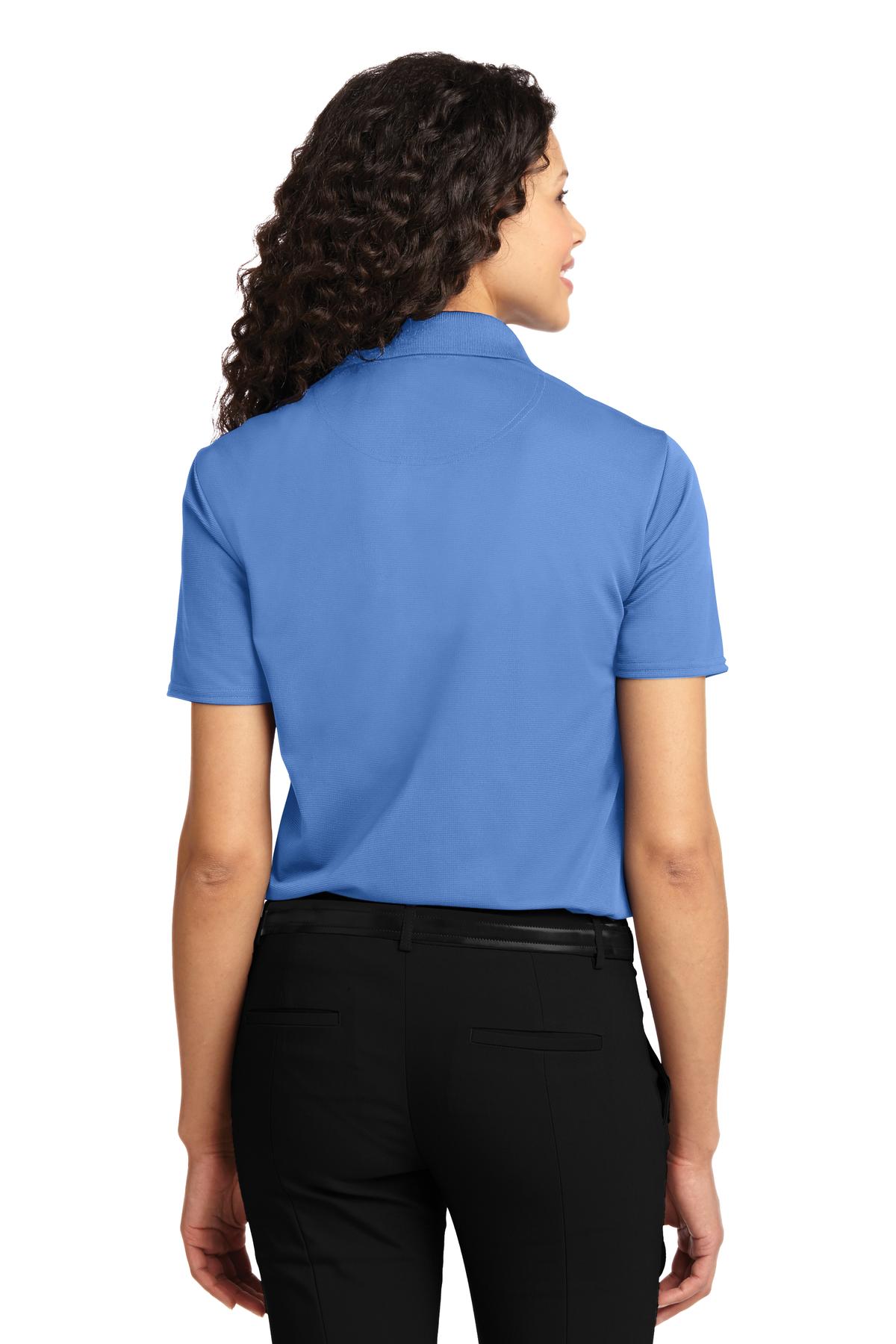 DISCONTINUED Port Authority Women's Dry Zone Ottoman Polo. L525 - Blue Lake - back