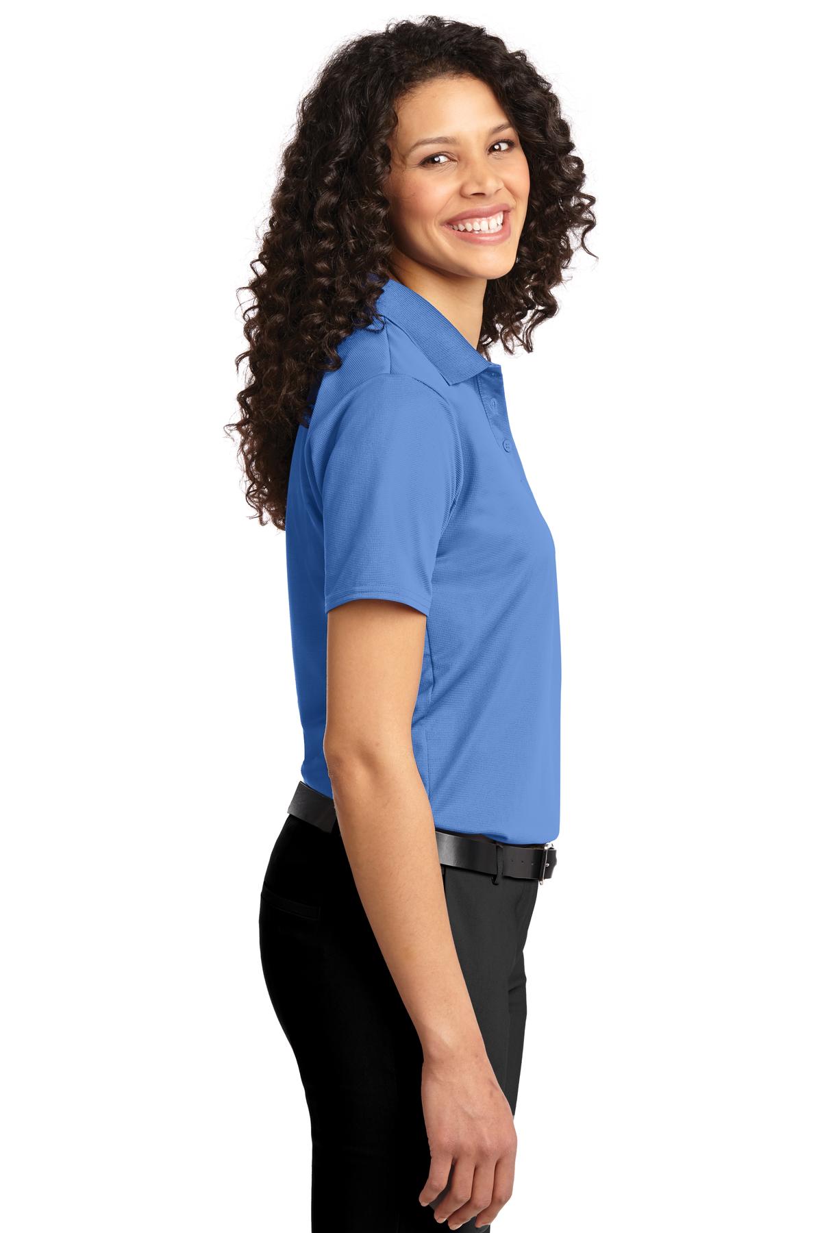 DISCONTINUED Port Authority Women's Dry Zone Ottoman Polo. L525 - Blue Lake - side