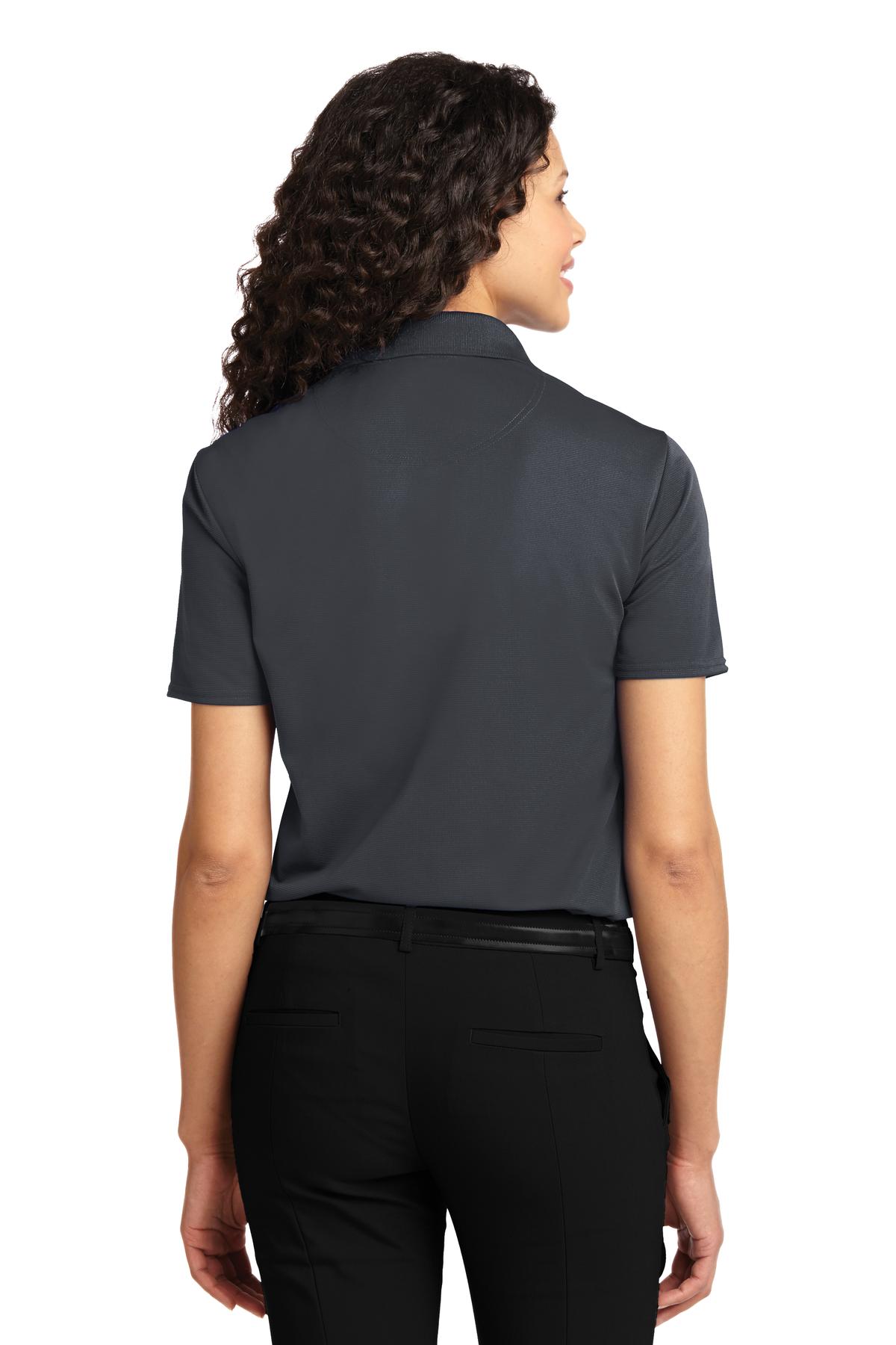 DISCONTINUED Port Authority Women's Dry Zone Ottoman Polo. L525 - Iron Grey - back