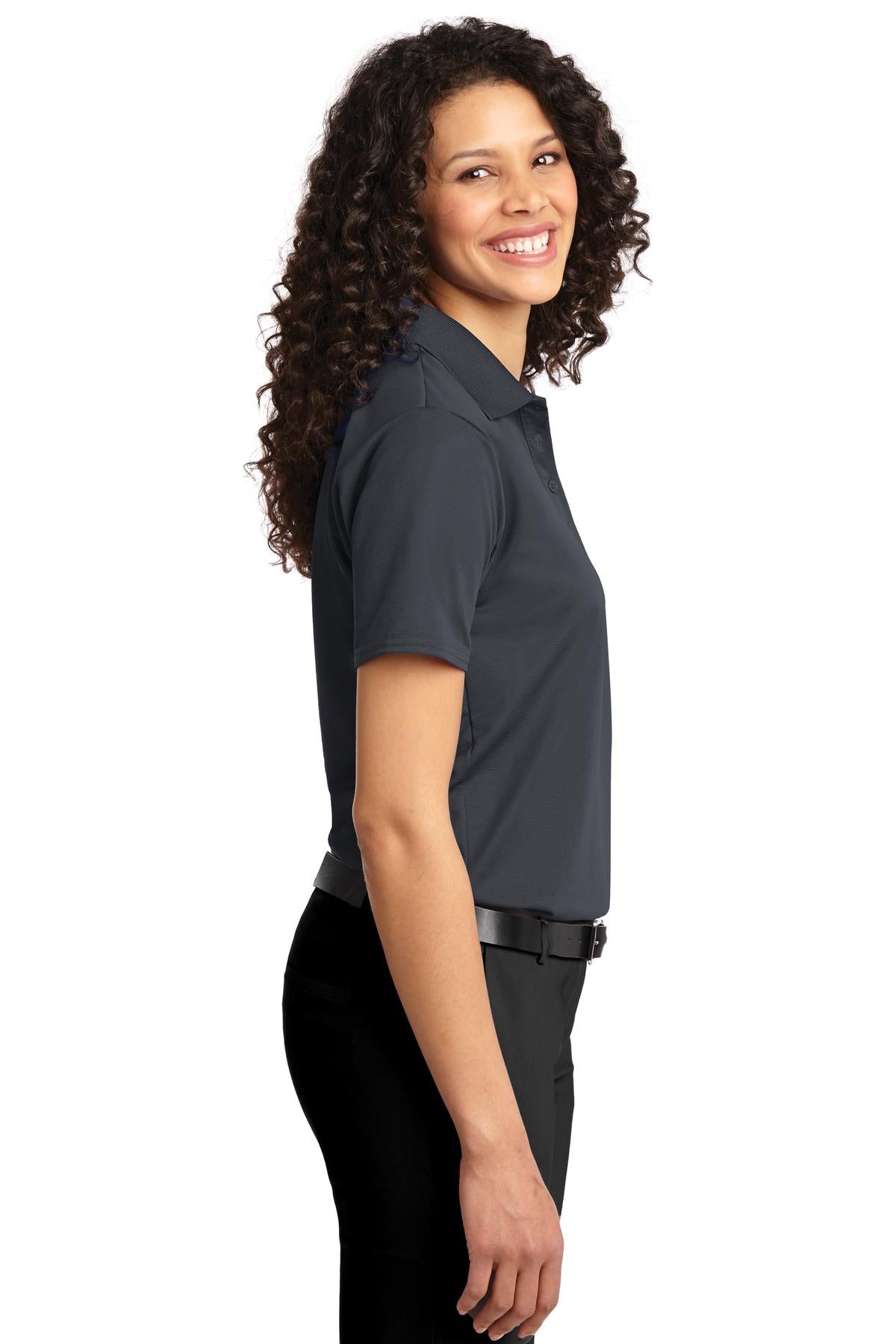 DISCONTINUED Port Authority Women's Dry Zone Ottoman Polo. L525 - Iron Grey - side