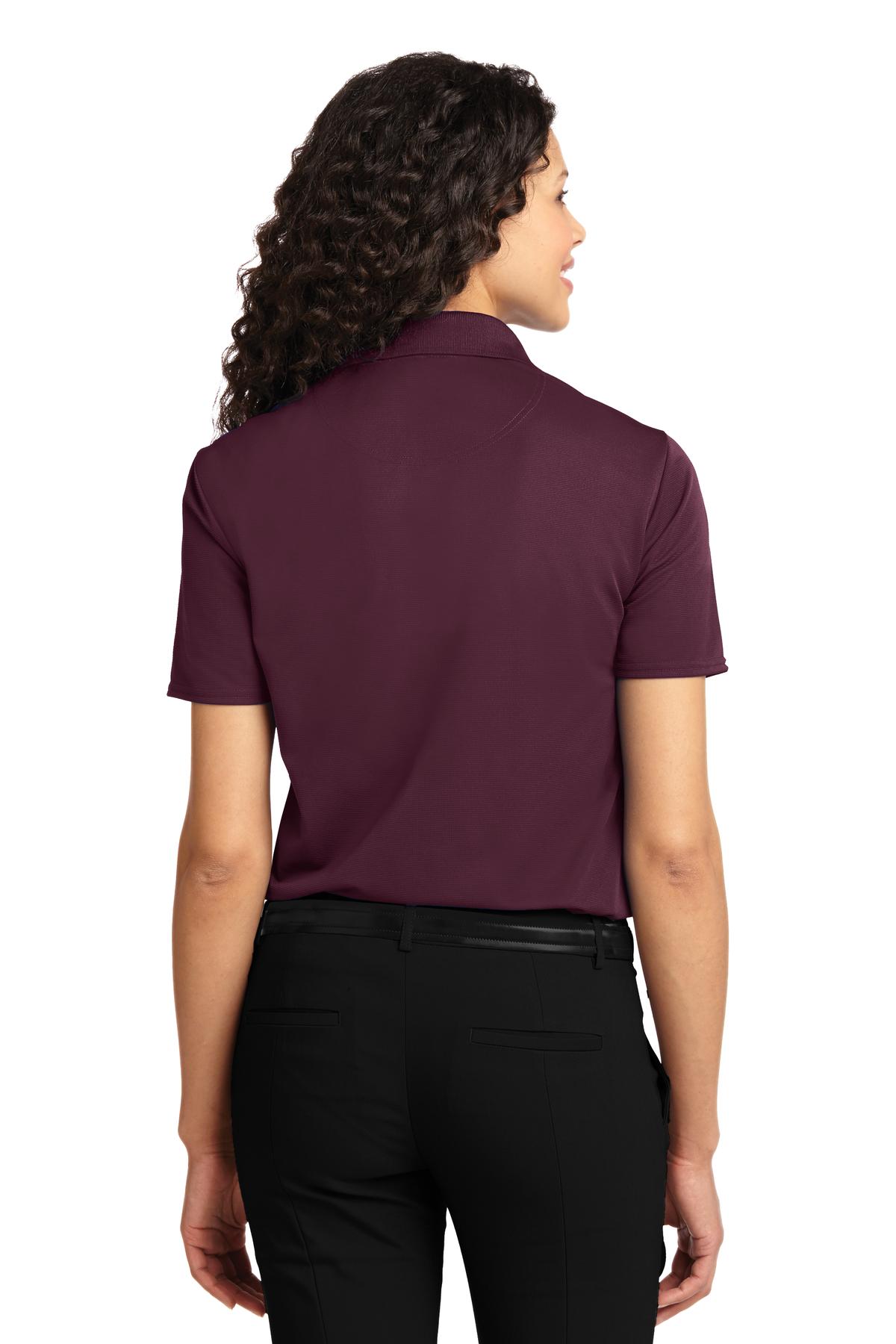 DISCONTINUED Port Authority Women's Dry Zone Ottoman Polo. L525 - Maroon - back