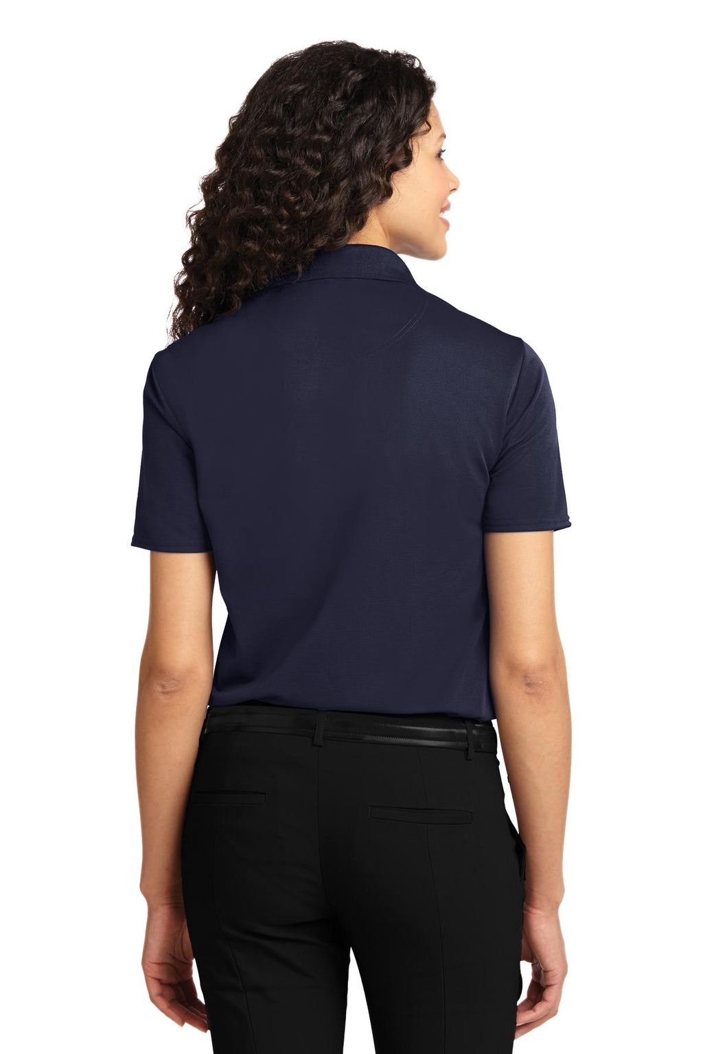 DISCONTINUED Port Authority Women's Dry Zone Ottoman Polo. L525 - Navy - back