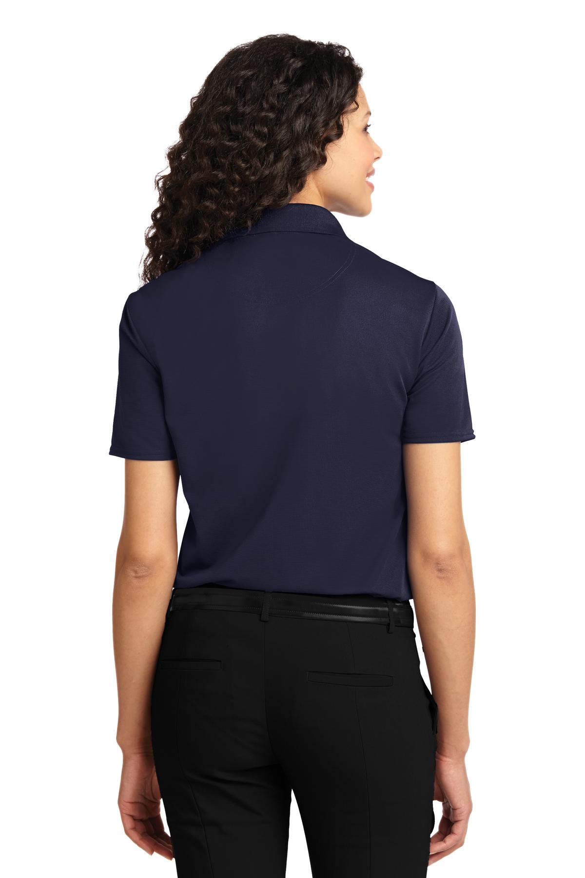 DISCONTINUED Port Authority Women's Dry Zone Ottoman Polo. L525 - Navy - back